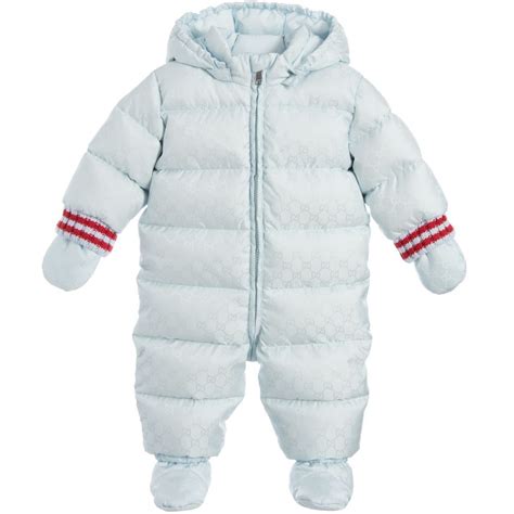 gucci baby girl onesie|Gucci baby snowsuit.